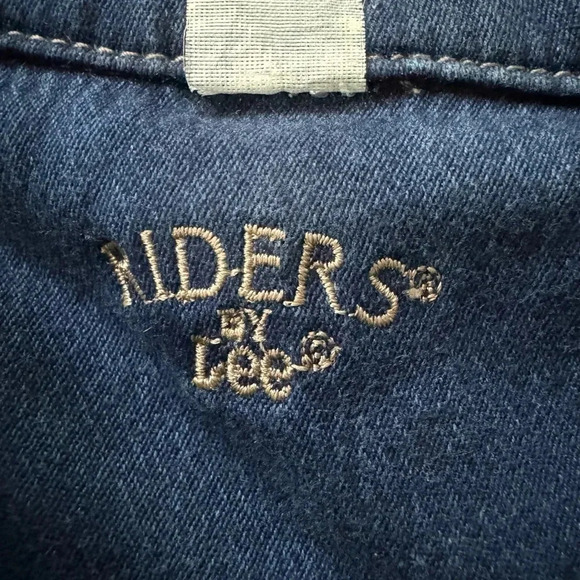 Women’s Lee Riders Denim Jean Jacket Size Large Stretch - Picture 5 of 6
